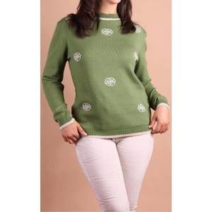 NEW GIGI MODA rosa long sleeve sweater in green